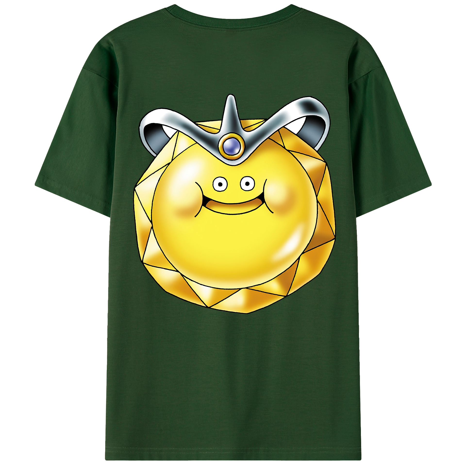 （画像用） ドラゴンクエスト Doragon Kuesuto Dragon Quest 綿100％半袖Tシャツ（背面プリント）